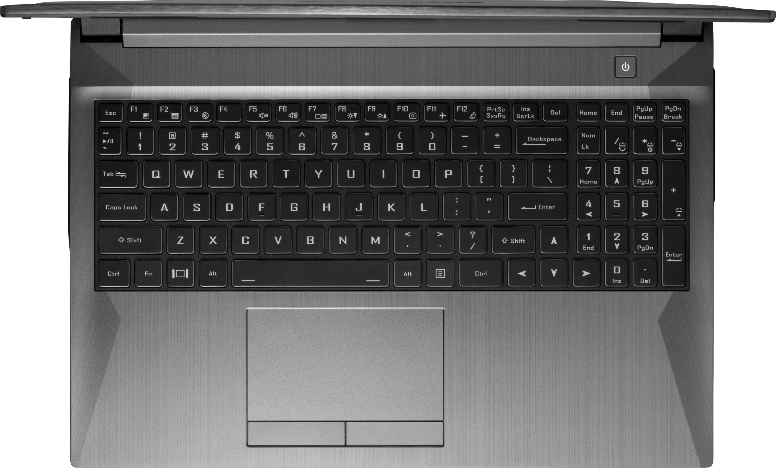 top view of the 15” 1650 and 1650 TI Gazelle