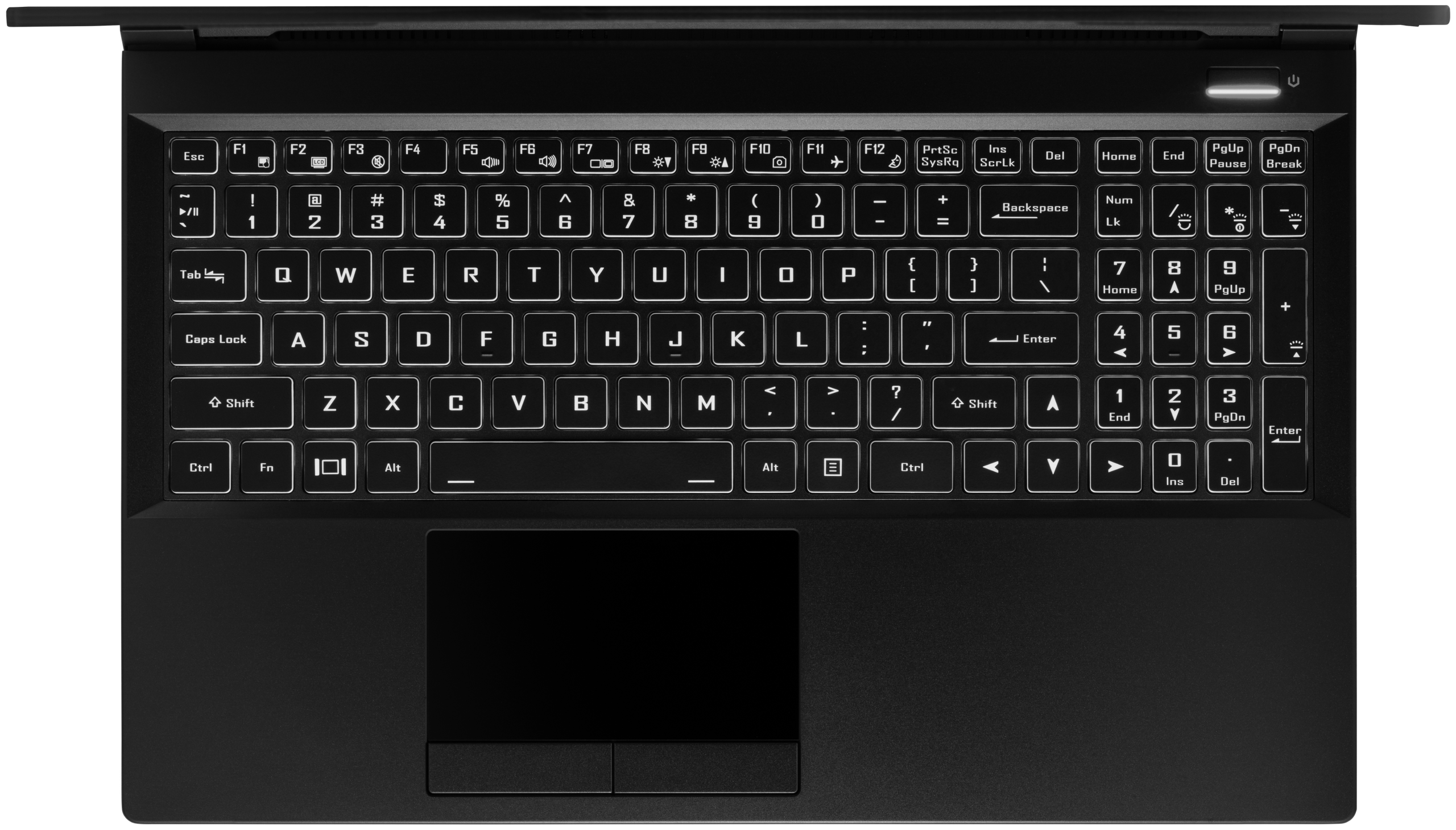 Keyboard view for Oryx Pro